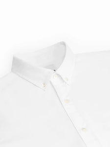 VAN HARPER Organic Cotton Button-down Oxford Shirt - White
