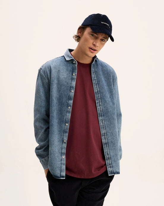 GOOD PEOPLE SONOS DENIM SHIRT Denim Blue