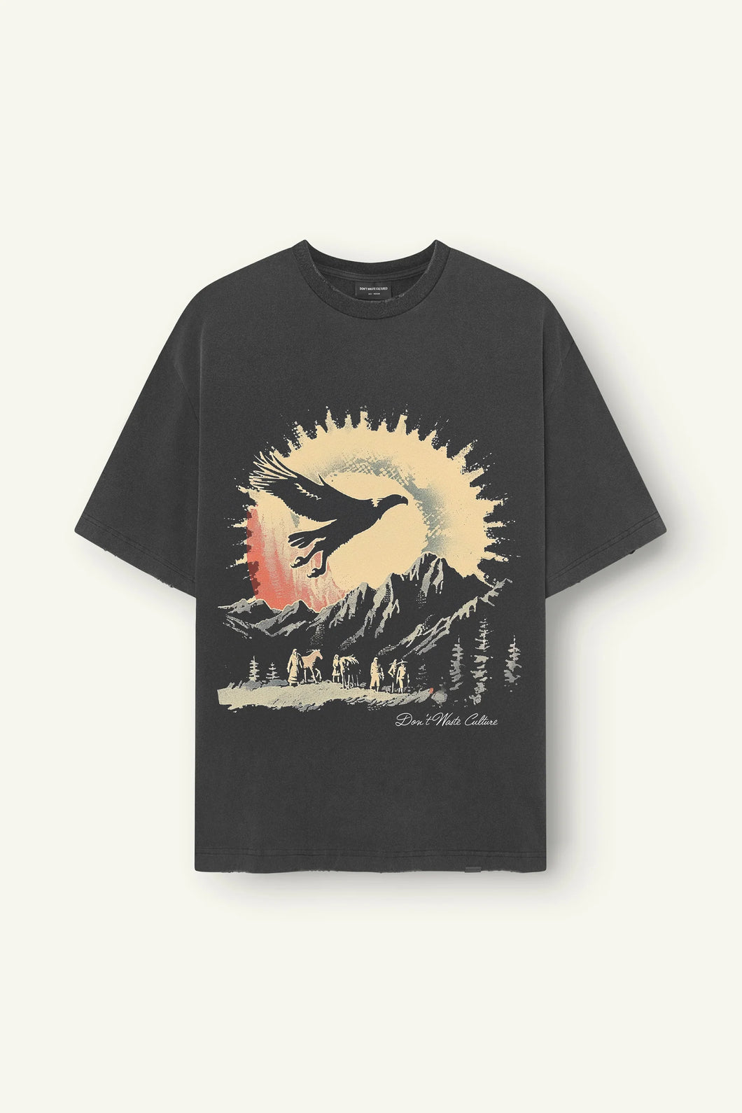 DON'T WASTE CULTURE RAVEN Washed Black