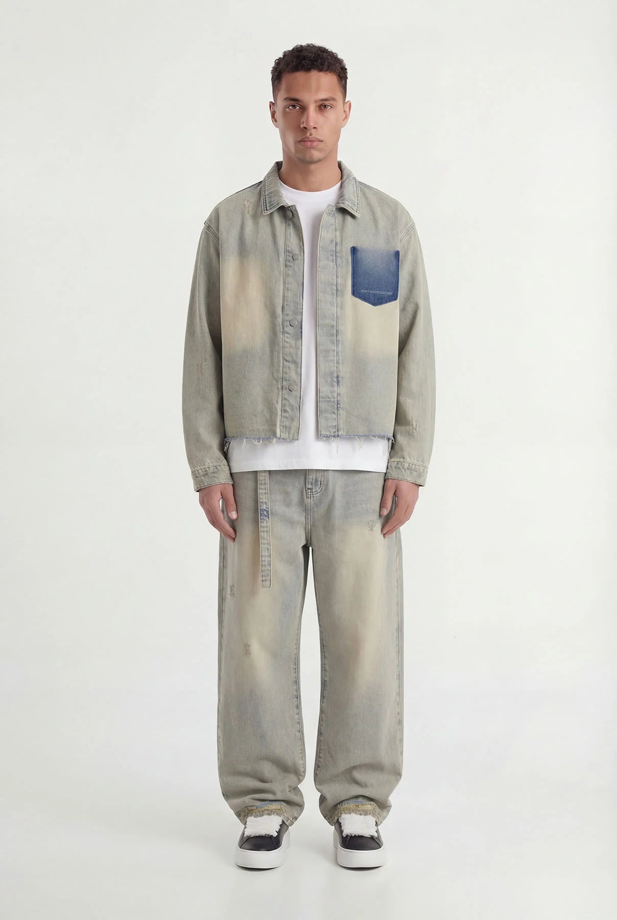 DON'T WASTE CULTURE TRENWYN OVERSHIRT | SAND PALE
