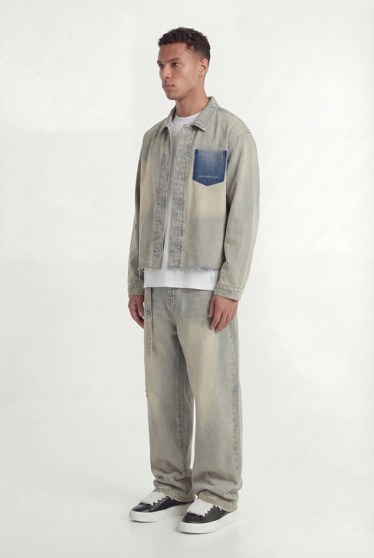 DON'T WASTE CULTURE TRENWYN OVERSHIRT | SAND PALE