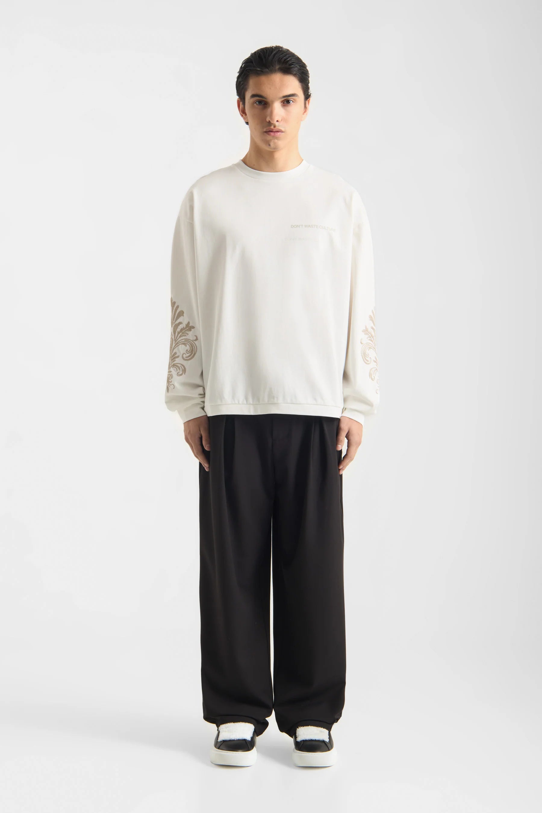 DON'T WASTE CULTURE YORIKA LONGSLEEVE | OFF-WHITE