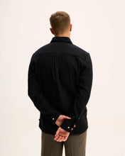 Afbeelding in Gallery-weergave laden, GOOD PEOPLE Storm Tencel Flanel Shirt Black