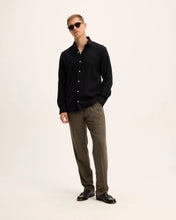 Afbeelding in Gallery-weergave laden, GOOD PEOPLE Storm Tencel Flanel Shirt Black