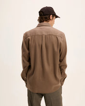 Afbeelding in Gallery-weergave laden, GOOD PEOPLE Storm Tencel Flanel Shirt Cognac