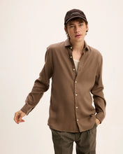 Afbeelding in Gallery-weergave laden, GOOD PEOPLE Storm Tencel Flanel Shirt Cognac