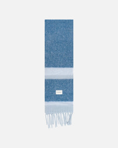 THE GOOD PEOPLE SCARF WOOL STRIPE   Blue