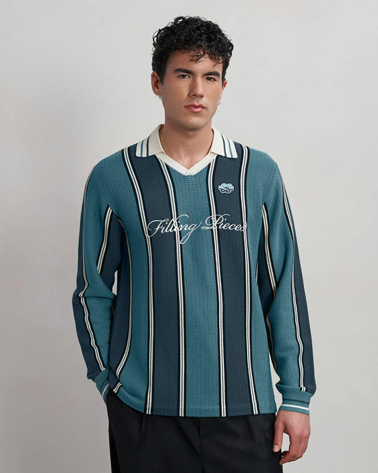 FILLING PIECES KNIT FOOTBALL JERSEY DARK GREEN