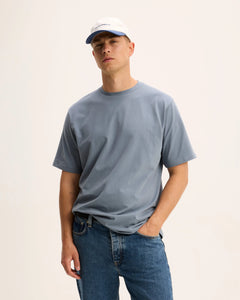 GOOD PEOPLE TED RELAXED FIT TEE Mid Blue