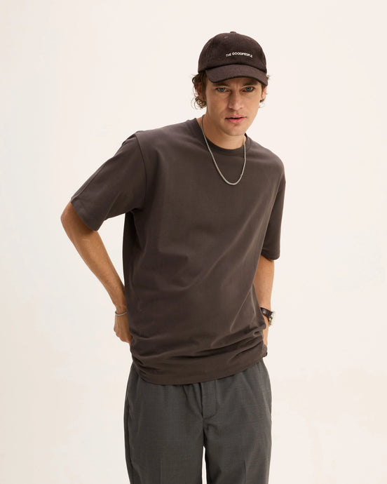 GOOD PEOPLE TED RELAXED FIT TEE Brown