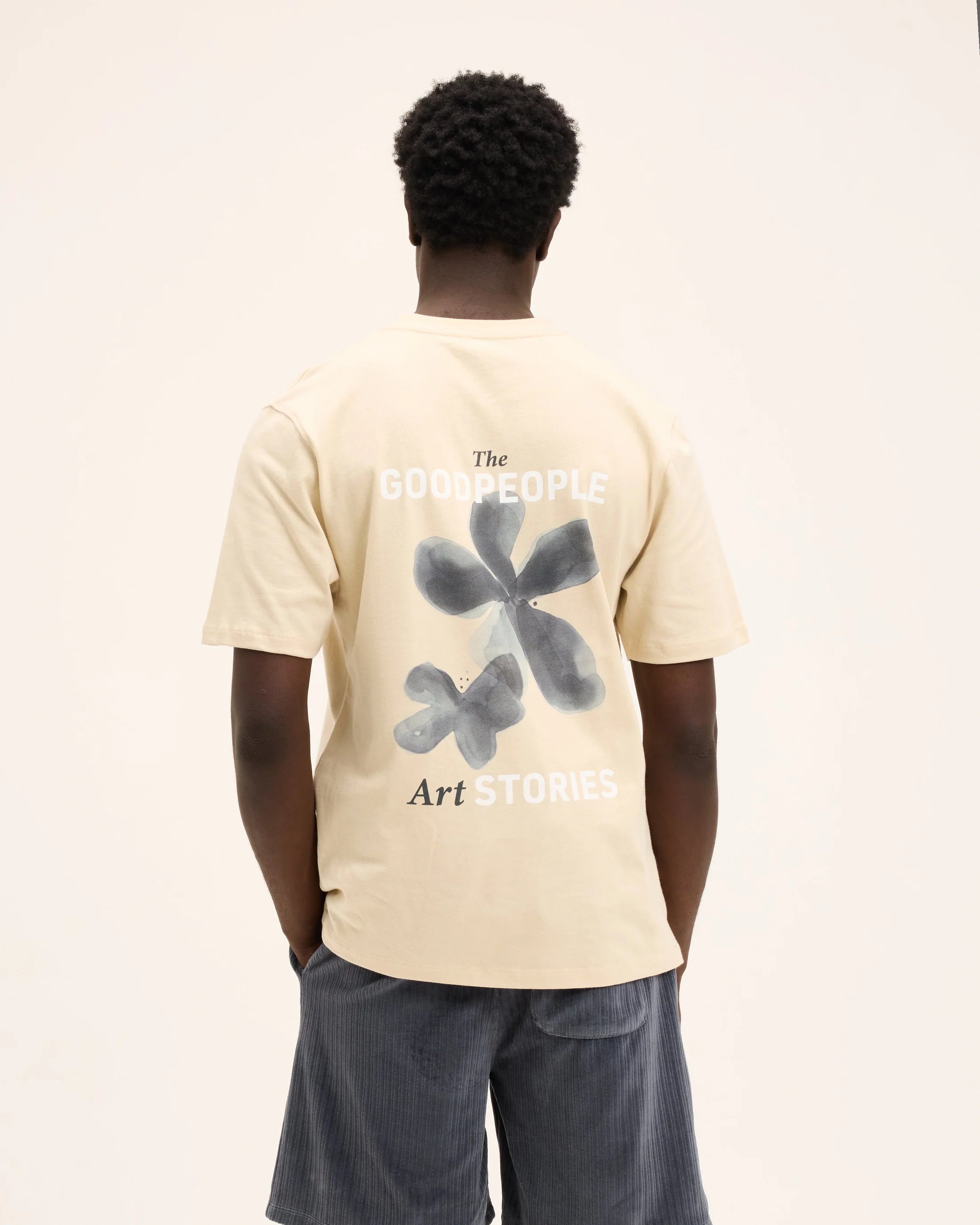 GOOD PEOPLE Tex Artwork Tee Sand