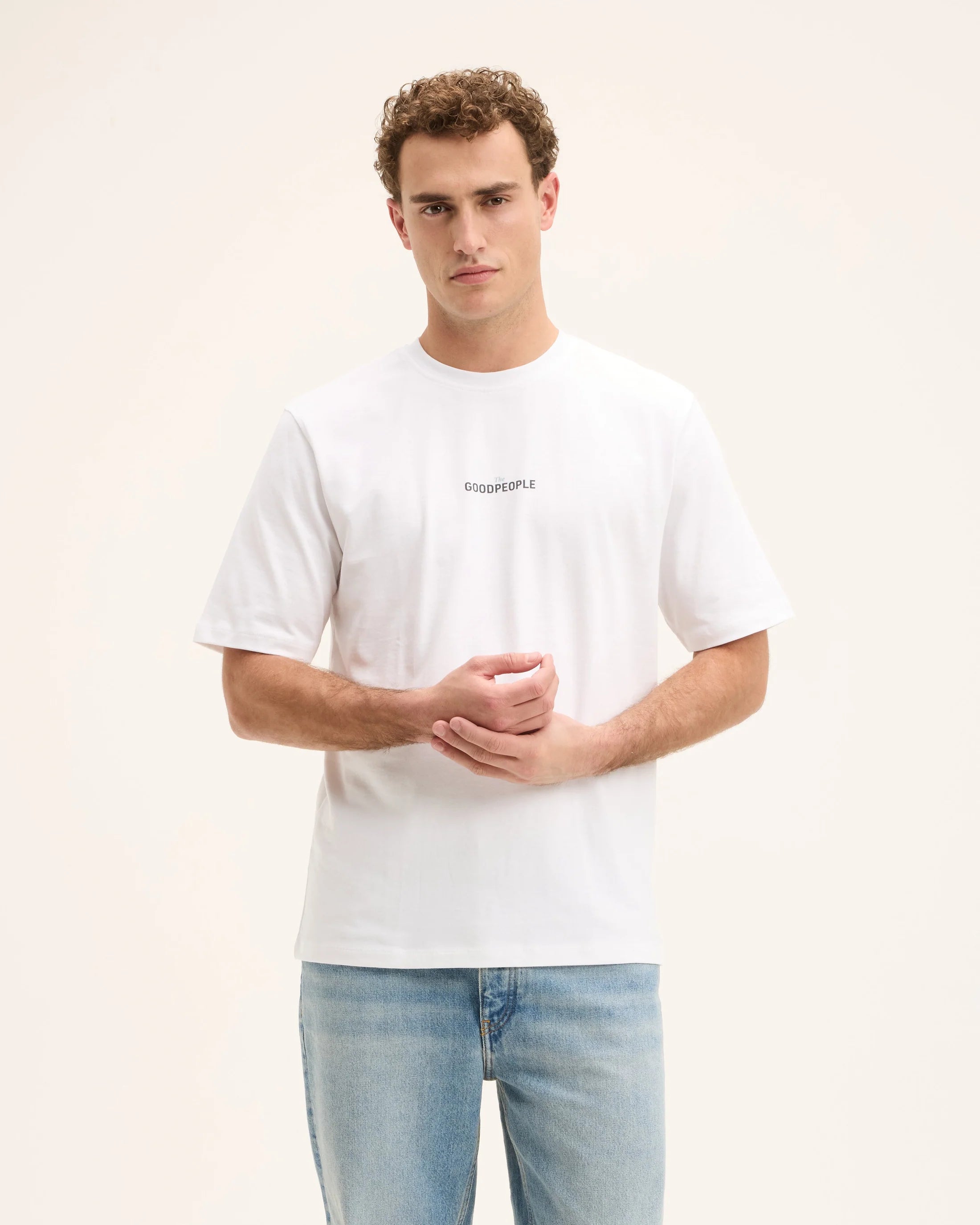 GOOD PEOPLE Tex Artwork Tee White