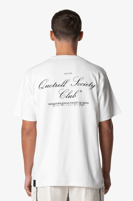 QUOTRELL SOCIETY CLUB T-SHIRT White Black