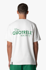 QUOTRELL SOCIETY  T-SHIRT Off White Green