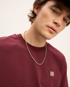 GOOD PEOPLE THEO HEAVY WEIGHT ARTWORK TEE Bordeaux