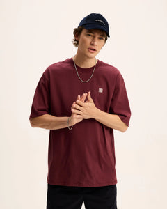 GOOD PEOPLE THEO HEAVY WEIGHT ARTWORK TEE Bordeaux