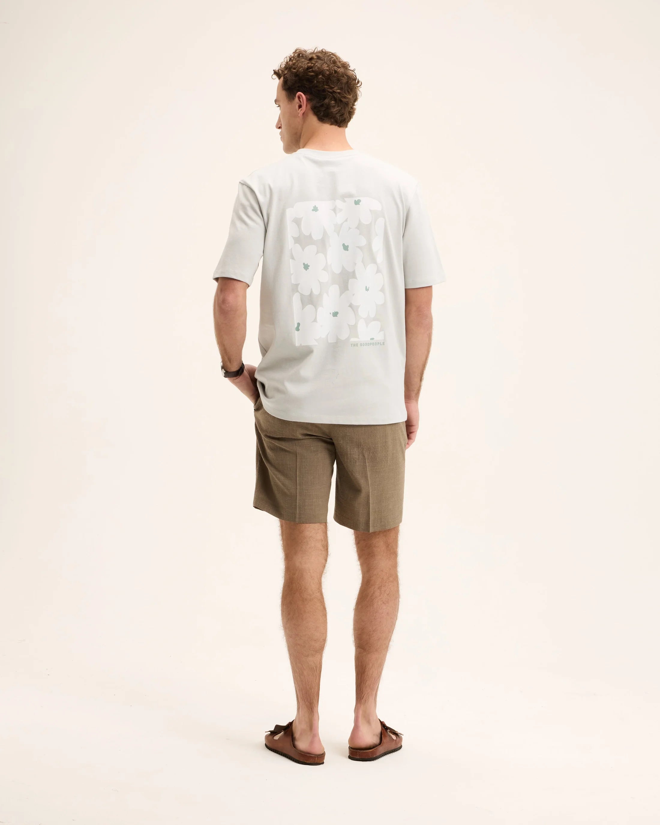 GOOD PEOPLE Tobias Artwork Tee Light Grey