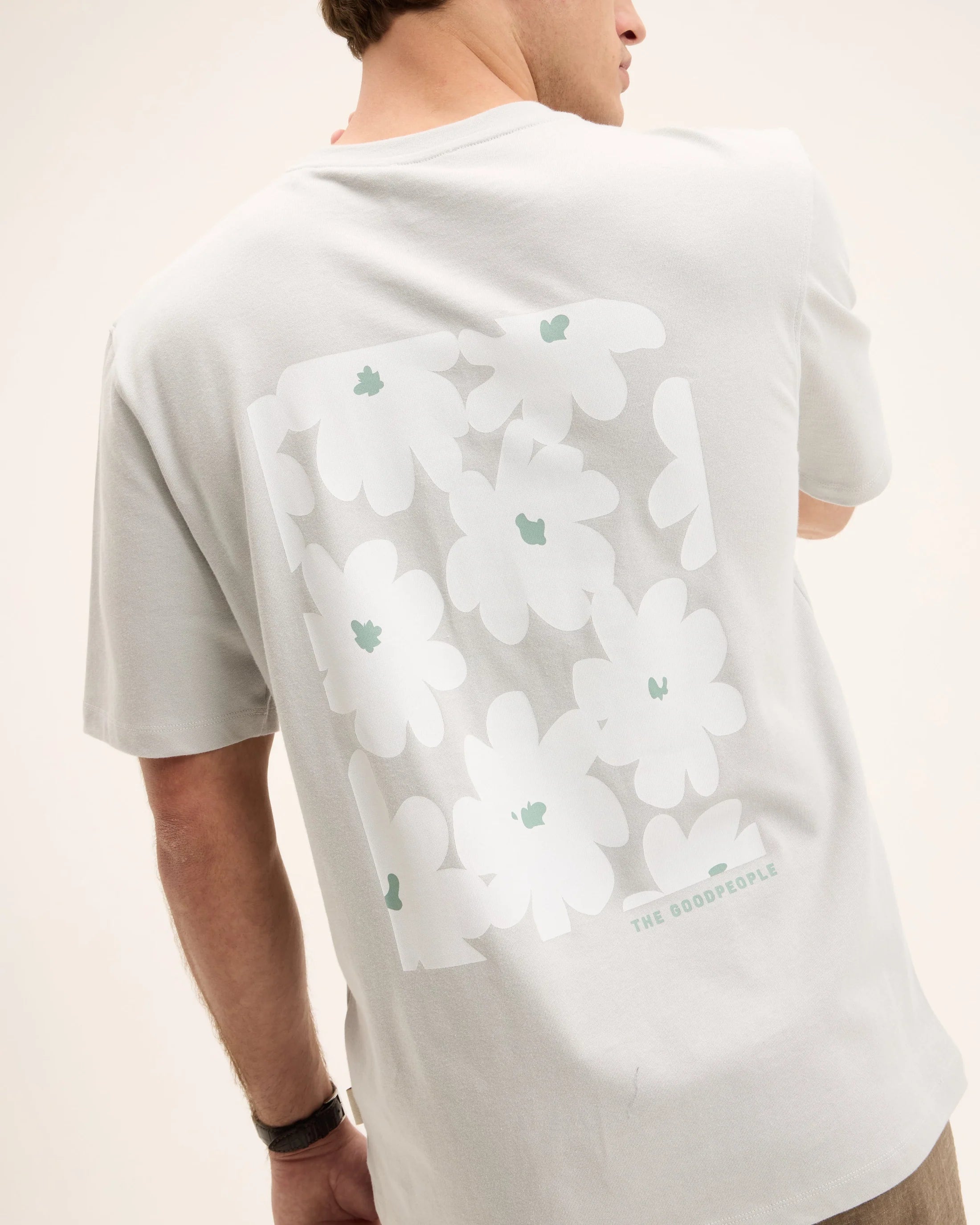GOOD PEOPLE Tobias Artwork Tee Light Grey