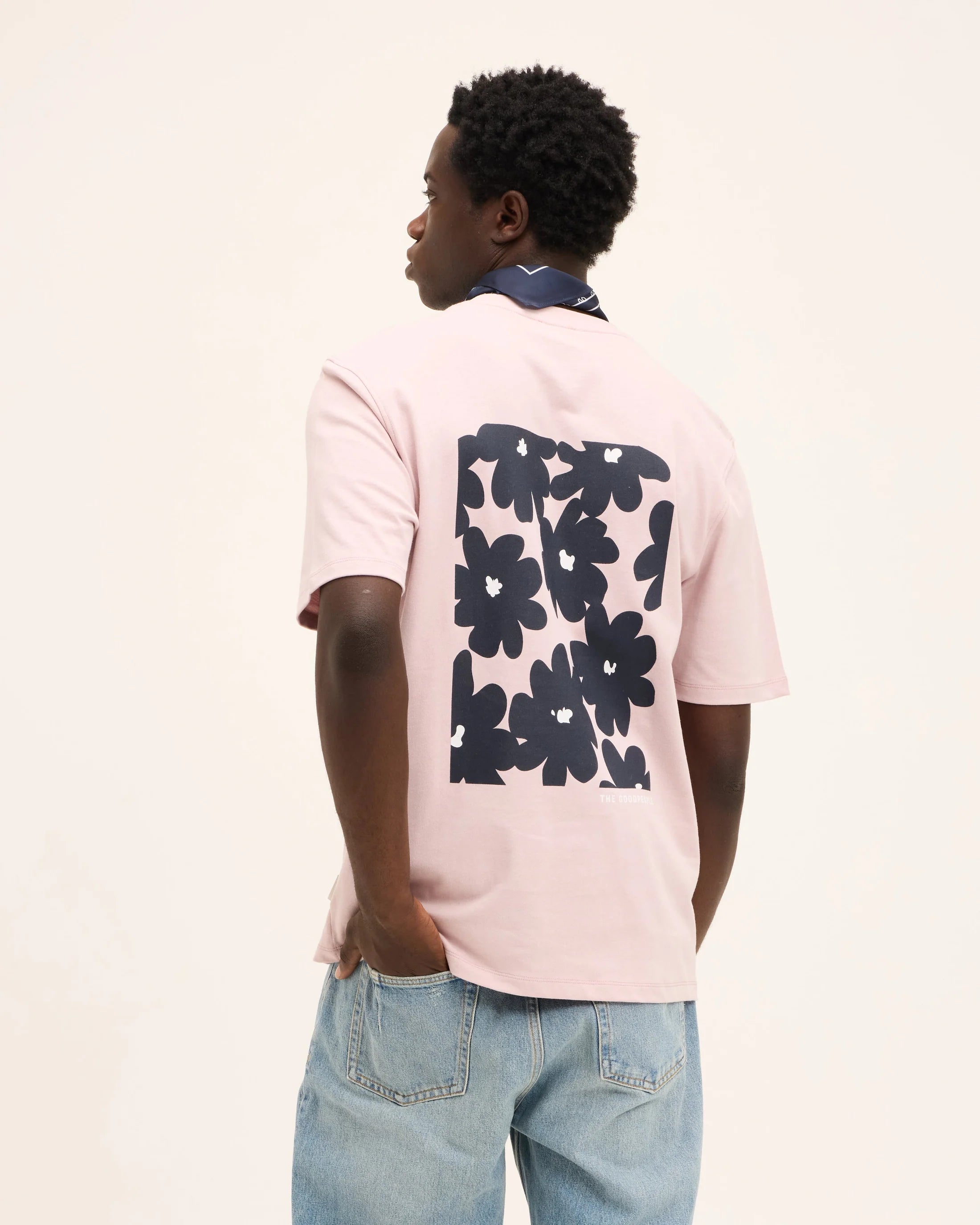 GOOD PEOPLE Tobias Artwork Tee Soft Mauve