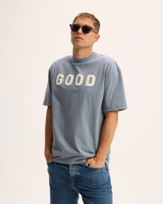 GOOD PEOPLE TOC GOOD ARTWORK TEE Mid Blue