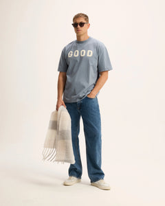 GOOD PEOPLE TOC GOOD ARTWORK TEE Mid Blue