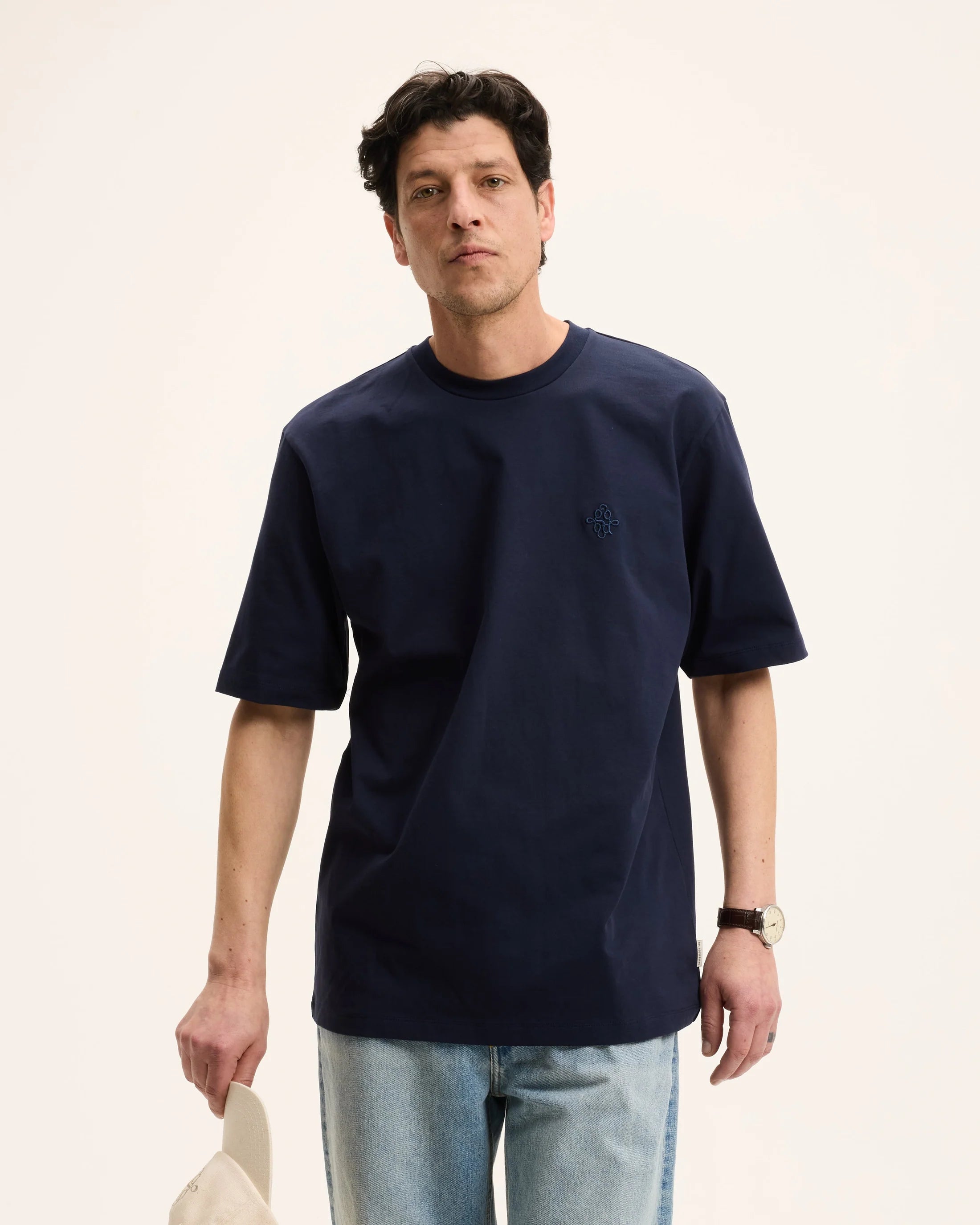GOOD PEOPLE Tommy Signature Tee Navy