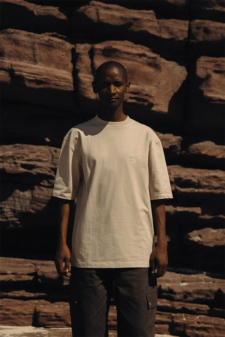 AMPÈRE August Dry Jersey Tee Abbey Stone