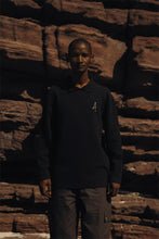 Afbeelding in Gallery-weergave laden, AMPÈRE Gijs Jacquard L/S Polo Pirate | Black