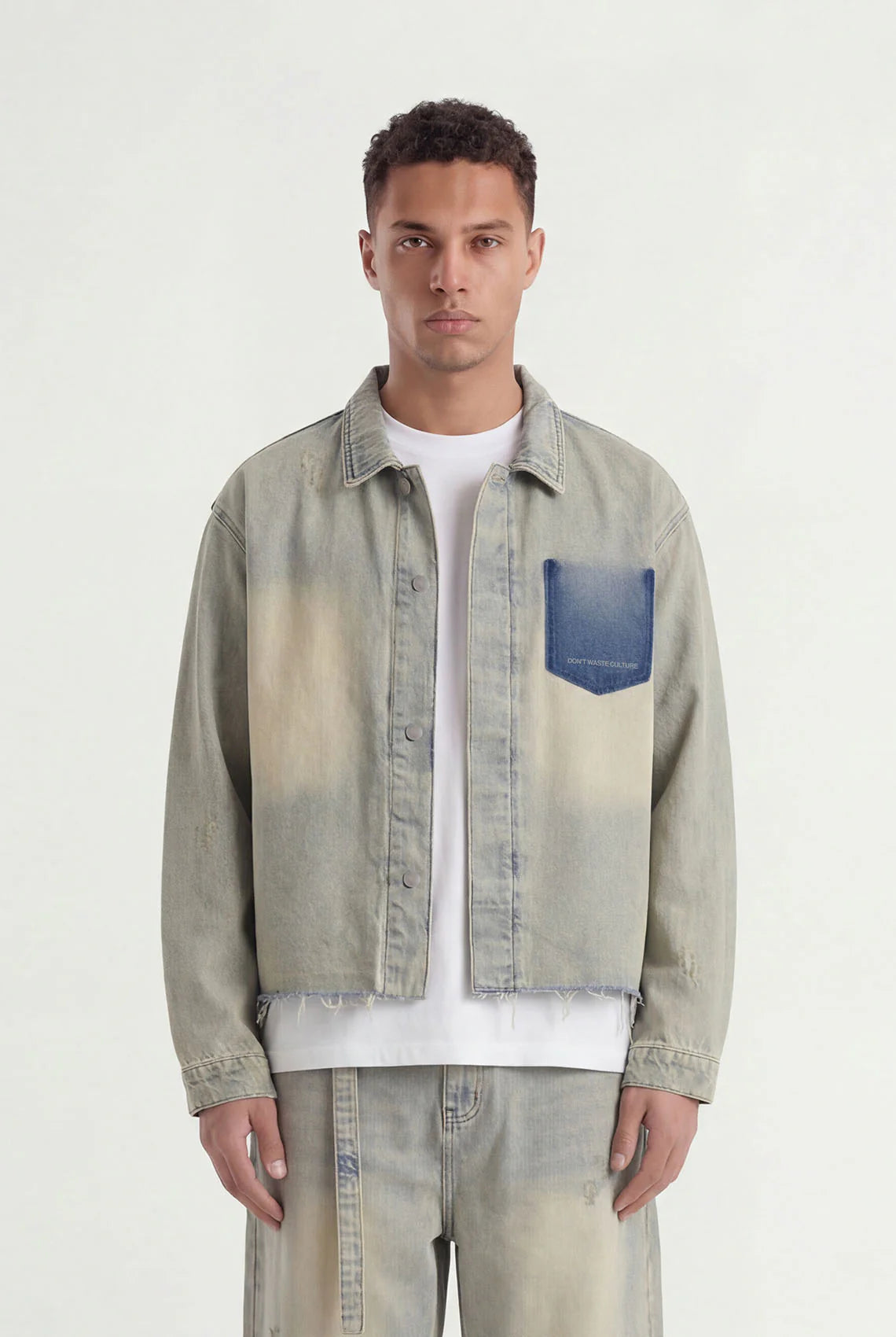 DON'T WASTE CULTURE TRENWYN OVERSHIRT | SAND PALE