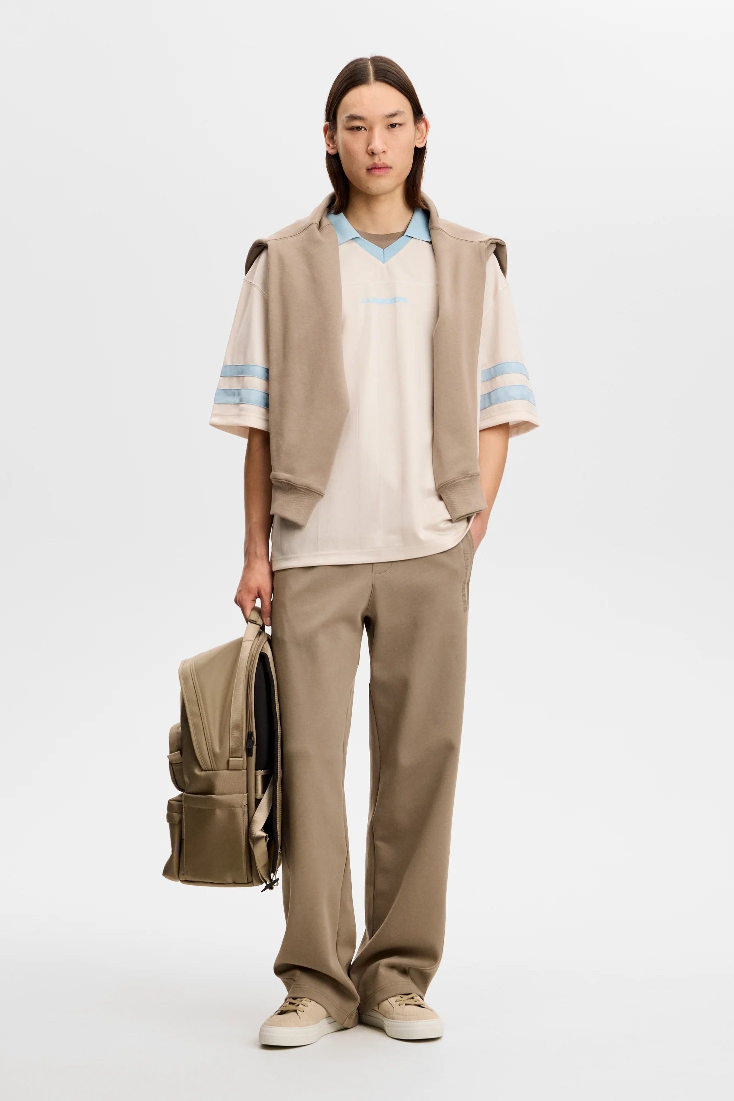 J.LINDEBERG Rusty Printed Polo Moonbeam