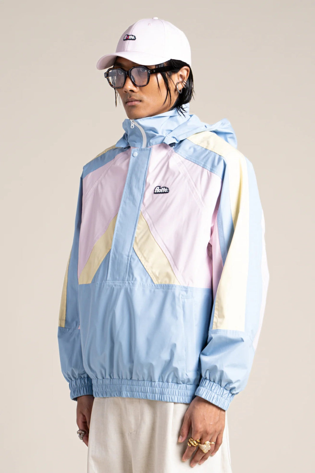 FLOTTE ABBESSES - WATERPROOF JACKET Ciel Butter Marshmallow