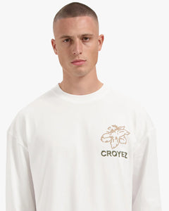 CROYEZ GARDENER LONGSLEEVE T-SHIRT | WHITE