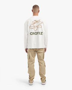 CROYEZ GARDENER LONGSLEEVE T-SHIRT | WHITE