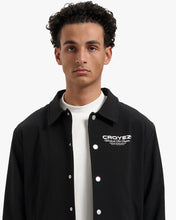 Afbeelding in Gallery-weergave laden, CROYEZ WORLDWIDE SUPPLIER COACH JACKET - BLACK