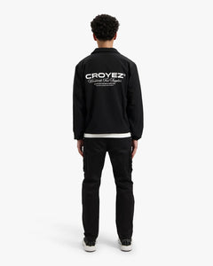 CROYEZ WORLDWIDE SUPPLIER COACH JACKET - BLACK