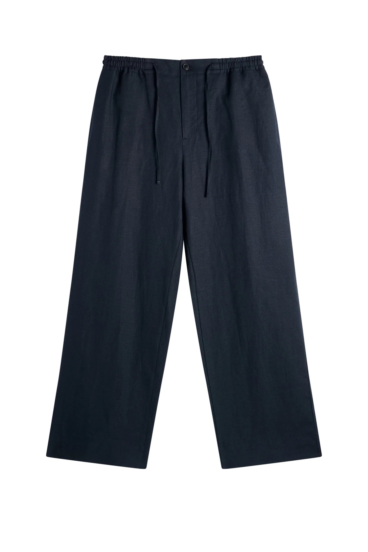 J.LINDEBERG Noah Drape Linen Pants Navy