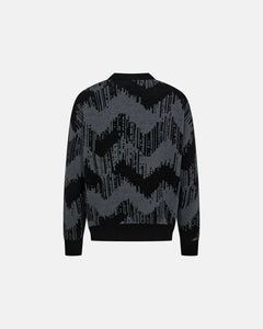 RESTERODS Pullover "Mick" | Wool | Black/Gray