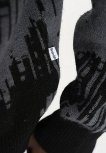 RESTERODS Pullover "Mick" | Wool | Black/Gray
