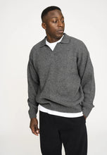 Afbeelding in Gallery-weergave laden, RESTERODS Knit Polo &quot;Kane&quot; | Wool | Gray