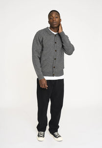 Resteroids Knit Cardigan 'Dean' | Wool | Grey Melange