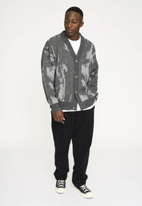 RESTERODS Cardigan "Jack" | Wool | Gray/White