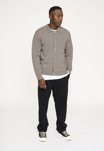 Resteroids Knit Cardigan 'Dean' | Wool | Sand