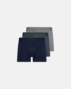 RESTERÖDS Boxer Bamboo 3-pack - Blue/Dark Grey/Light Grey