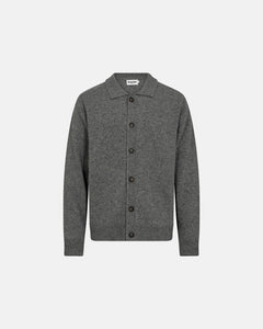 Resteroids Knit Cardigan 'Dean' | Wool | Grey Melange