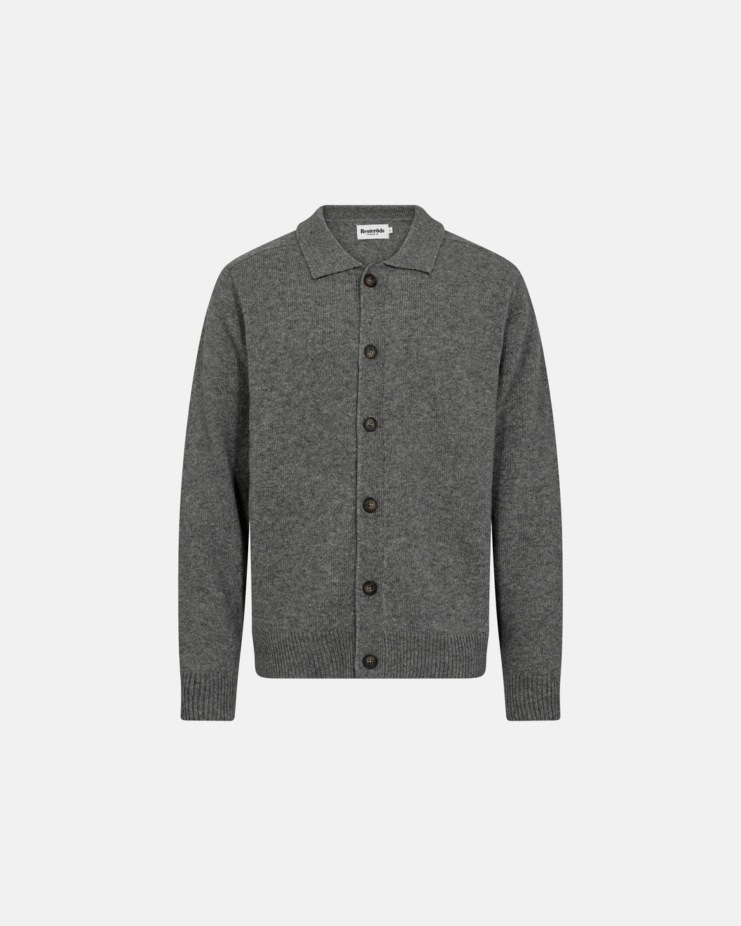 Resteroids Knit Cardigan 'Dean' | Wool | Grey Melange