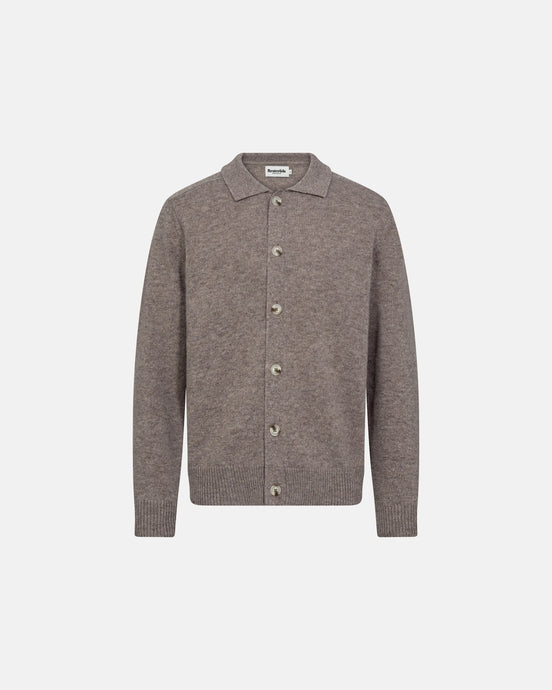 Resteroids Knit Cardigan 'Dean' | Wool | Sand