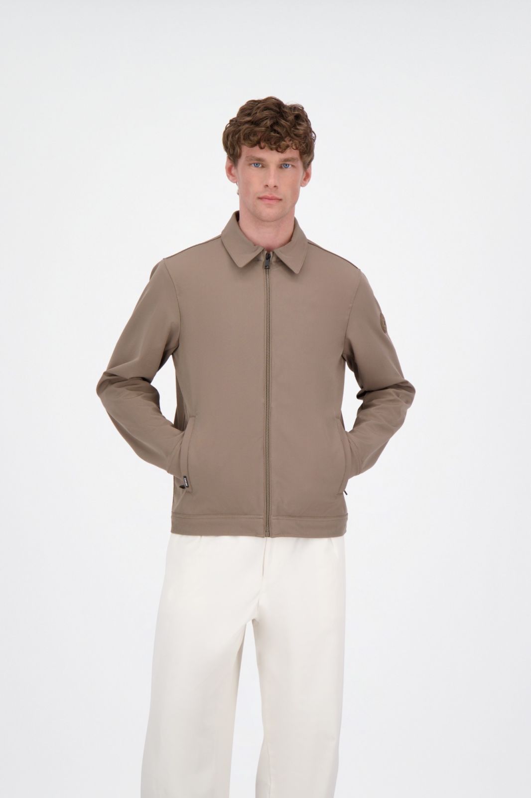 AIRFORCE SOFTSHELL JACKET COLAR Walnut