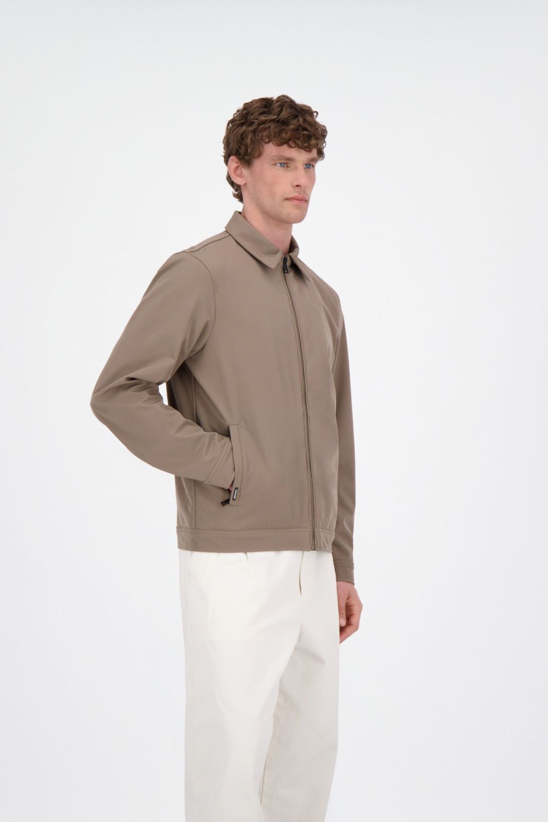 AIRFORCE SOFTSHELL JACKET COLAR Walnut
