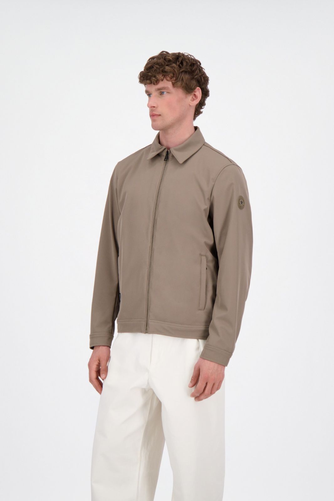 AIRFORCE SOFTSHELL JACKET COLAR Walnut