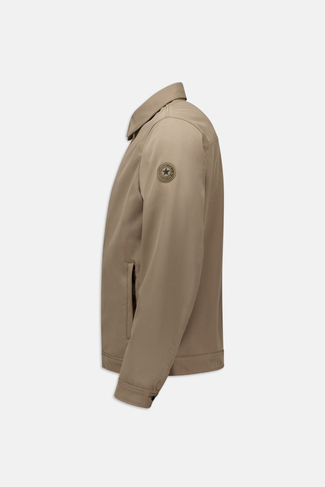 AIRFORCE SOFTSHELL JACKET COLAR Walnut